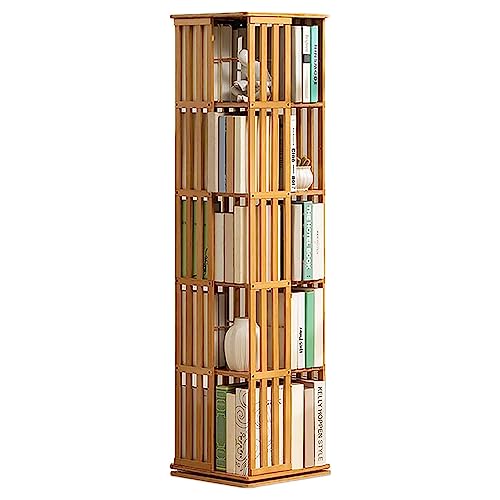 Vertikaler quadratischer Bücherregal-Organizer, schmaler, kompakter Schreibtisch-Zeitungsständer für Klassenzimmer, 5-stufiger Leseständer für die Heimbibliothek, für das Arbeitszimmer im Wohnzimmer von VUVCPOPB