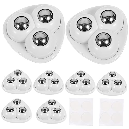 Selbstklebende Lenkrollen, kleine Lenkrolle, 8 Stück Kleben Sie das Universalrad Mini-Räder Rollenlager Kleine Luft for den Heimgebrauch Kleine Räder for Möbelrollen Kleben Sie die Räder ohne Stanzen von VUCICA