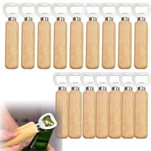 Flaschenöffner Holz, 16 Stück Tragbare Bierflaschenöffner, Gravierbare Bieröffner, Tragbare Kapselheber, Personalisierter Flaschenöffner für Getränke, Apfelwein, Bar, Heim-Gadgets Flaschenöffner Holz, 16 Stück Tragbare Bierflaschenöffner, Gravierbare Bieröffner, Tragbare Kapselheber, Personalisierter Flaschenöffner für Getränke, Apfelwein, Bar, Heim-Gadgets von VVHFXD