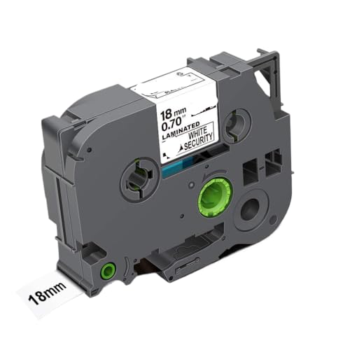 10 Stcs 18mm Tze-Se4-Sicherheitsbänder schwarz auf weißem kompatibel mit Etikettendruckern Kompatibel mit Tzese4 TZSE4 Tze SE4 Beschriftungsbänder 10 Stcs 18mm Tze-Se4-Sicherheitsbänder schwarz auf weißem kompatibel mit Etikettendruckern Kompatibel mit Tzese4 TZSE4 Tze SE4 Beschriftungsbänder von VVHKMSIL