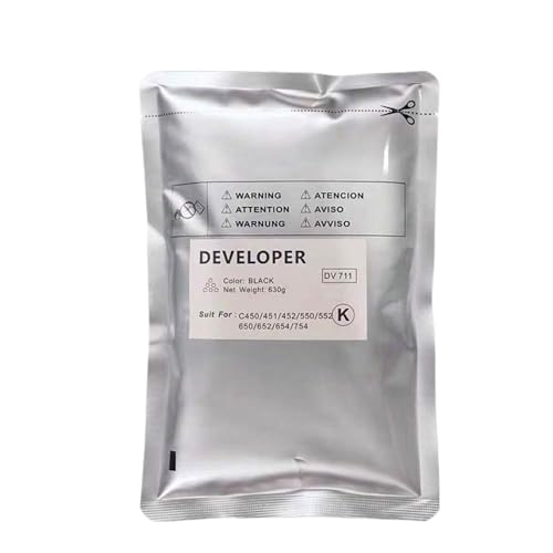 VVHKMSIL 1PCS DV711 Entwicklerpulver kompatibel mit C450 C451 C452 C550 C552 C-650 C652 C654 C754 Drucker(Black) von VVHKMSIL