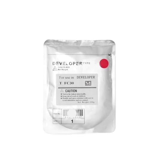 VVHKMSIL 250G FC30 Entwicklerpulver kompatibel mit E 2000AC 2010AC 2050 2051C 2551 2555C 3055 Entwicklermaschinen(Magenta) von VVHKMSIL