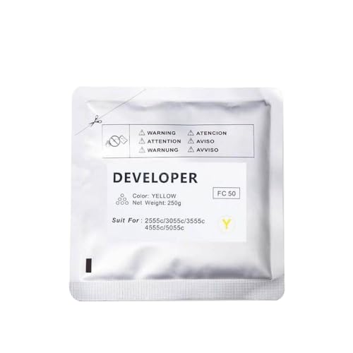 VVHKMSIL 250G FC50 Entwicklerpulver kompatibel mit E 2555C 3555C 4555C 3055C Tonerpatronen(Yellow) von VVHKMSIL