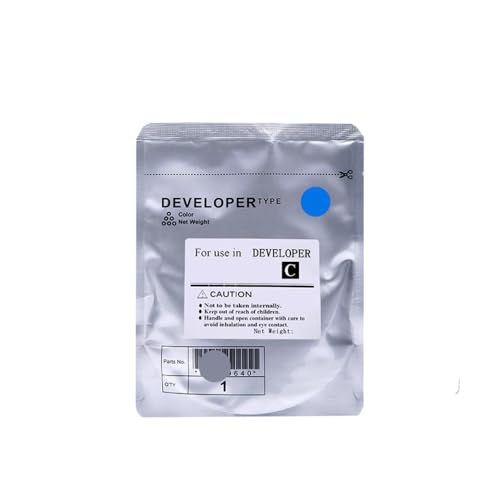 VVHKMSIL Entwicklerpulver 250 g Kompatibel mit MPC2004 MPC2504 MPC3004 MPC3504 MPC4504 MPC5504 MPC6004 Tonerpatrone Austausch(Cyan) von VVHKMSIL