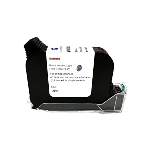 VVHKMSIL Kompatibel mit 12,7 mm Tinte 1/3/5/10pcs Lösungsmittel Tinte Handheld Online -Tintenstrahldruckerpatron(1pc) von VVHKMSIL