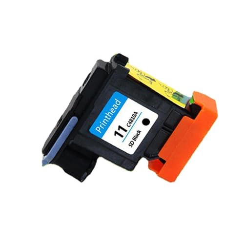 VVHKMSIL PrinThead 11 C4810A C4811A C4812A C4813A kompatibler Druckkopf Kompatibel mit DesignJet 500 800 510 100 110 111 120 1000 1100 1200 2600 Serie Drucker(Black) von VVHKMSIL