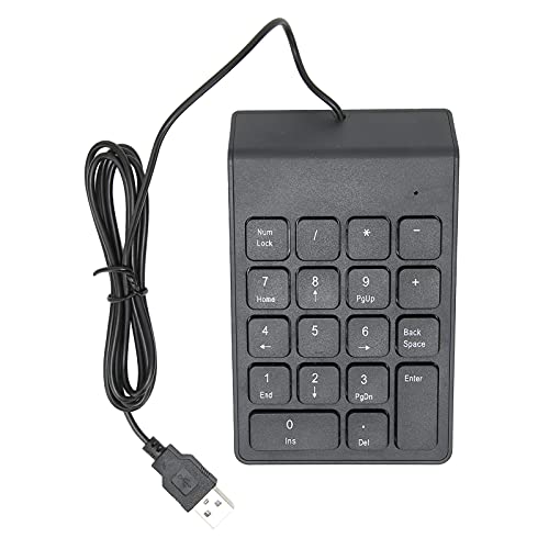 VVHUDA Numerische Tastatur, USB-Mini-Nummernblock mit 18 Tasten, geeignet für Laptop-PC-Desktop-Notebook-Computer small Gift von VVHUDA
