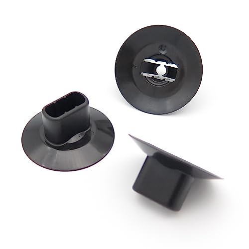 VVO Fasteners- Schwarz Kunststoff-Clips. Motor-Hitzeschild oder Isolator-Befestigung. Kompatibel mit einigen Renault Clio, Captur, Scenic, (Packung mit 10 Clips) von VVO