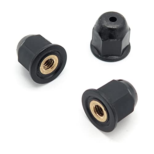 VVO Fasteners- Schwarz Metall-. Vorderradlaufverbreiterung und Zierleistenverkleidung. Kompatibel mit einigen Mini Mini, (Packung mit 10 Clips) von VVO