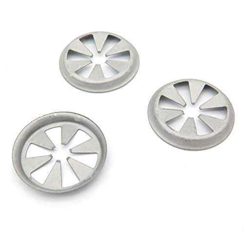 VVO Fasteners- Silber Metall-. Motor-Hitzeschild oder Isolator-Befestigung. Kompatibel mit einigen Ford B-Max, Fiesta, Fusion, Ranger, (10 Stk) von VVO