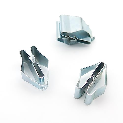 VVO Fasteners- Silber Metall-Clips. Innenverkleidung. Kompatibel mit einigen BMW 6er-Reihe, (Packung mit 10 Clips) von VVO