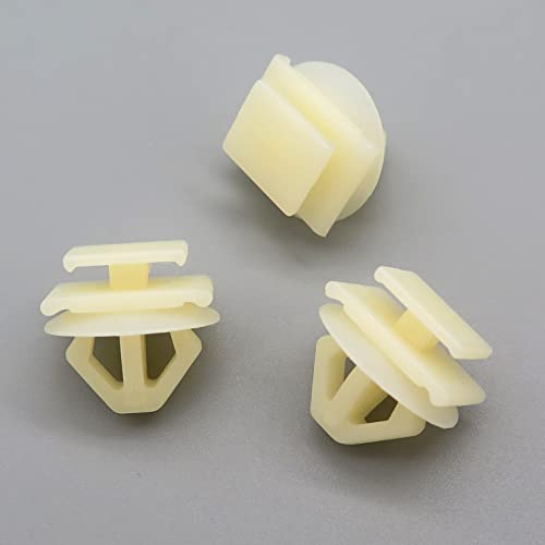 VVO Fasteners- Weiß Kunststoff-Clips. Frontgrill oder Schlossträger. Kompatibel mit einigen Peugeot 206, Expert, (Packung mit 10 Clips) von VVO