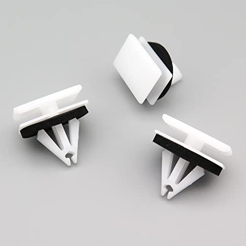 VVO Fasteners- Weiß Kunststoff-Clips. Seitliche Karosserie-Zierleiste. Kompatibel mit einigen Ford Kuga, (Packung mit 10 Clips) von VVO