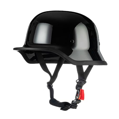 VVPEC Halbschalenhelm mit ECEDOT, Jethelm Retro Chopper Helm Roller Helm Offenem Helm, Street Moped Halbhelme Für Herren Damen Jethelme Brain-Cap Retro Halbhelme(1,M=57~58cm) von VVPEC
