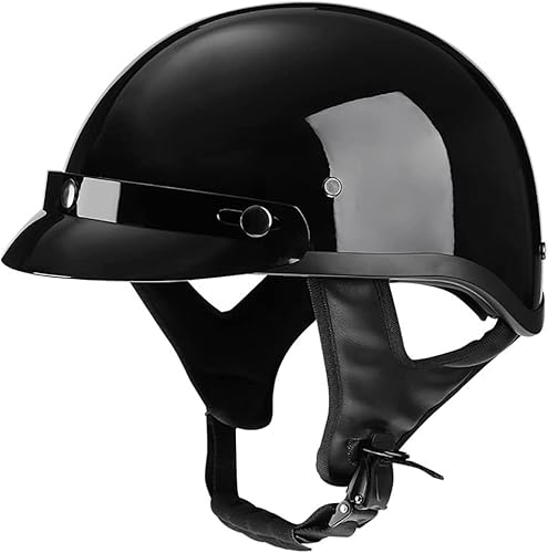 VVPEC Retro-Halbhelm· Halbschale Jet-Helm Roller-Helm ECE-Zertifizierung Scooter-Helm Mofa-Helm Retro Motorrad Half Helm für Cruiser Chopper Biker (Color : 2, Size : 61~62cm) von VVPEC