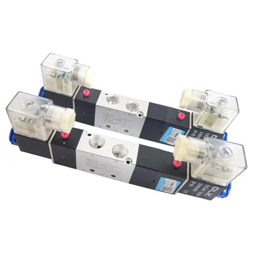 3 Positionen 5 Anschlüsse 4V130C-06 4V230C-08 4V330C-10 4V430C-15 Luftmagnetventile Pneumatische Steuerventile Größe: DC12V(4v230c-08 Pc8-02,AC220V) von VVTVFEUH