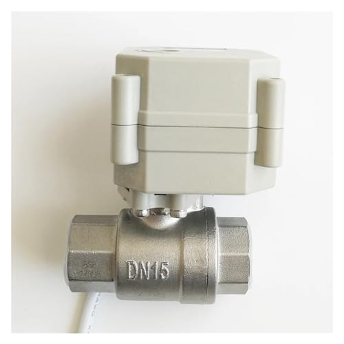 VVTVFEUH TFM15-S2-C 2-Wege SS304 1/2'' DN15 Proportionalventil 0-5V 0-10V oder 4-20mA DC9V-24V 5 Drähte for wassermodulierende Steuerung(Output Pwm-0v to 5v,NPT) von VVTVFEUH
