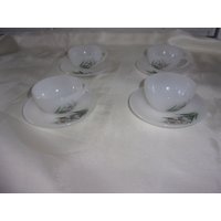 4 Kaffeetassen Arcopal Daisy Motiv von VVTresors