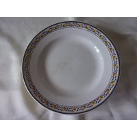 Alter Obstschnittteller Auf Pietuche Digoin Sarreguemines von VVTresors