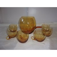 Orangenlimonade Im Vintage Geräuchert Glas-Service Orangenlimonade Im Vintage Geräuchert Glas-Service von VVTresors