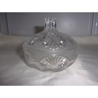 Zuckerdose Oder Süßwarenmaschine Aus Gemeißeltem Glas von VVTresors