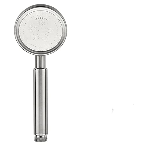 Hochdruckduschkopf 300 Löcher Duschkopf Wassereinsparung Ein Schlüssel zum Stoppen der Wasserdüse Hochdruckregenduschkopf,Silber,304 von VVW&LIU