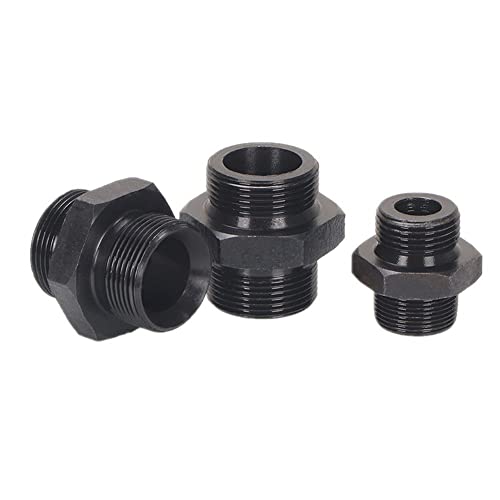 VVW&LIU 1 STÜCKE Hochdruck-Ölschlauchverbindungen Kohlenstoffstahl Metrisches Gewinde M14 M16 M18 M20 Hydraulische Armaturen Anschlussadapter, M18x1.5R auf M18x1.5C von VVW&LIU