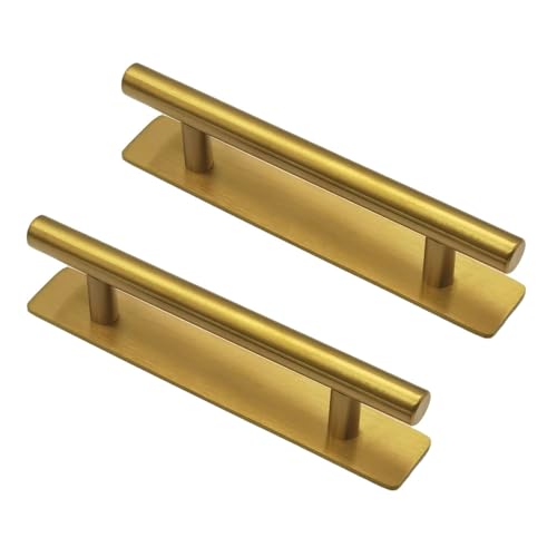 VVW&LIU 2 Stück Küchenschrankknöpfe aus Kunststoff, Kommodenknöpfe, Schranktürknöpfe für Möbel, Kleiderschrank, Ls3, golden von VVW&LIU