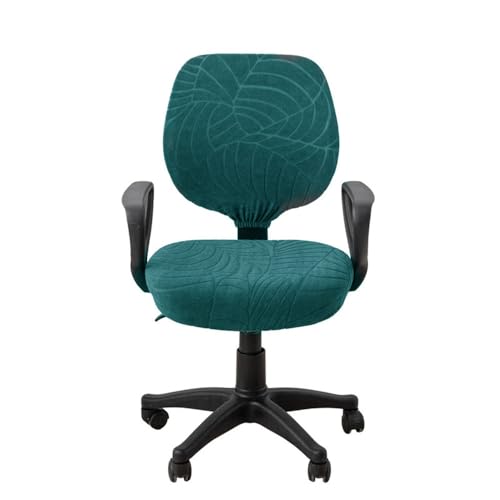 VVW&LIU 2 Teile/Satz Hohe Elastische Plaid Samt Büro Stuhl Abdeckungen Verdicken Computer Spandex Split Sitz Sessel Abdeckung S von VVW&LIU