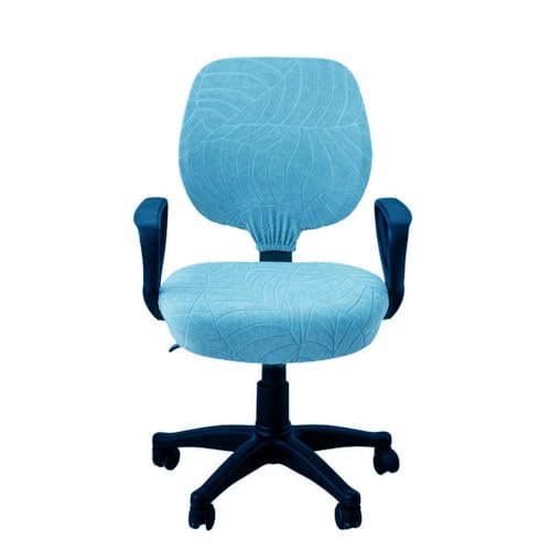 VVW&LIU 2 Teile/Satz Hohe Elastische Plaid Samt Büro Stuhl Abdeckungen Verdicken Computer Spandex Split Sitz Sessel Abdeckung S von VVW&LIU