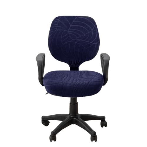 VVW&LIU 2 Teile/Satz Hohe Elastische Plaid Samt Büro Stuhl Abdeckungen Verdicken Computer Spandex Split Sitz Sessel Abdeckung S von VVW&LIU