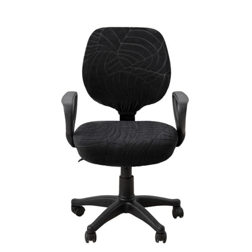 VVW&LIU 2 Teile/Satz Hohe Elastische Plaid Samt Büro Stuhl Abdeckungen Verdicken Computer Spandex Split Sitz Sessel Abdeckung S von VVW&LIU