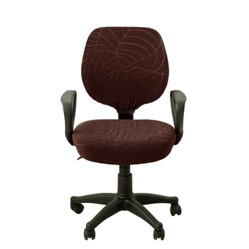 VVW&LIU 2 Teile/Satz Hohe Elastische Plaid Samt Büro Stuhl Abdeckungen Verdicken Computer Spandex Split Sitz Sessel Abdeckung S von VVW&LIU