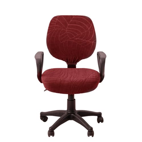 VVW&LIU 2 Teile/Satz Hohe Elastische Plaid Samt Büro Stuhl Abdeckungen Verdicken Computer Spandex Split Sitz Sessel Abdeckung S von VVW&LIU