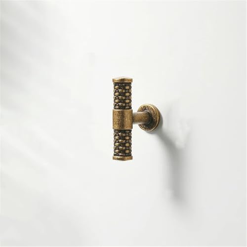 VVW&LIU Antike Messing-Schrankgriffe und -Griffe für Küchenschubladenknöpfe, Kleiderschränke, Kommoden, Stifte, Vintage-Retro-Ha von VVW&LIU