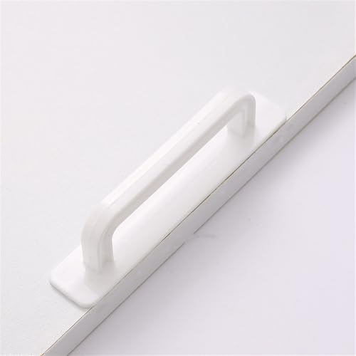 VVW&LIU Einfache Schrankgriffe, selbstklebende Griffe, Türgriffe für einfachen Griff, platzsparend, Heimwerkerbedarf, Silber, L von VVW&LIU