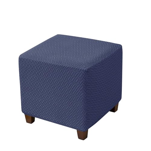 VVW&LIU Einfarbiger Jacquard-Ottoman-Bezug, quadratischer Hocker-Bezug, elastischer T-förmiger Sofa-Fußstützen-Schonbezug, Fußho VVW&LIU Einfarbiger Jacquard-Ottoman-Bezug, quadratischer Hocker-Bezug, elastischer T-förmiger Sofa-Fußstützen-Schonbezug, Fußho von VVW&LIU