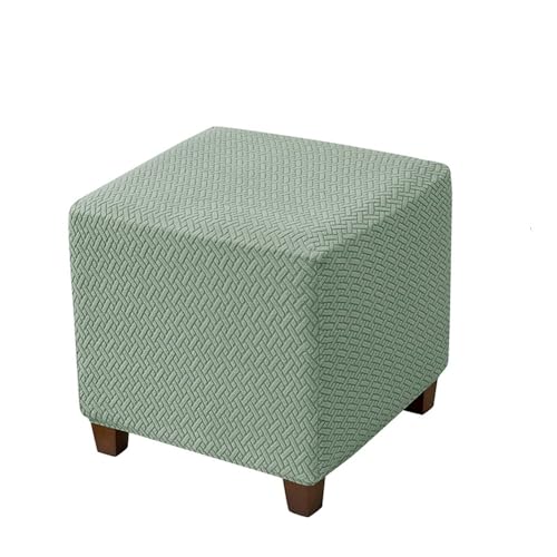 VVW&LIU Einfarbiger Jacquard-Ottoman-Bezug, quadratischer Hocker-Bezug, elastischer T-förmiger Sofa-Fußstützen-Schonbezug, Fußho VVW&LIU Einfarbiger Jacquard-Ottoman-Bezug, quadratischer Hocker-Bezug, elastischer T-förmiger Sofa-Fußstützen-Schonbezug, Fußho von VVW&LIU