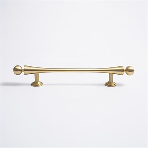VVW&LIU Gold Messing Schrankgriffe Möbel Stangengriff Schubladenknöpfe Kleiderschrank Kugelgriffe für Küchentürbeschläge, TS2011 von VVW&LIU