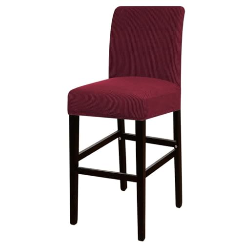 VVW&LIU Jacquard Bar Stuhlbezug Kurze Rückenlehne Barhocker Sitzbezüge Schonbezüge Hotel Bankett Esszimmer Kleine Größe Stuhl FA VVW&LIU Jacquard Bar Stuhlbezug Kurze Rückenlehne Barhocker Sitzbezüge Schonbezüge Hotel Bankett Esszimmer Kleine Größe Stuhl FA von VVW&LIU