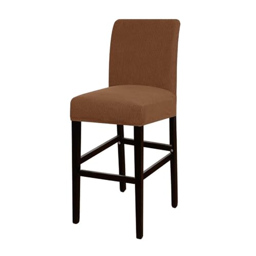VVW&LIU Jacquard Bar Stuhlbezug Kurze Rückenlehne Barhocker Sitzbezüge Schonbezüge Hotel Bankett Esszimmer Kleine Größe Stuhl FA von VVW&LIU