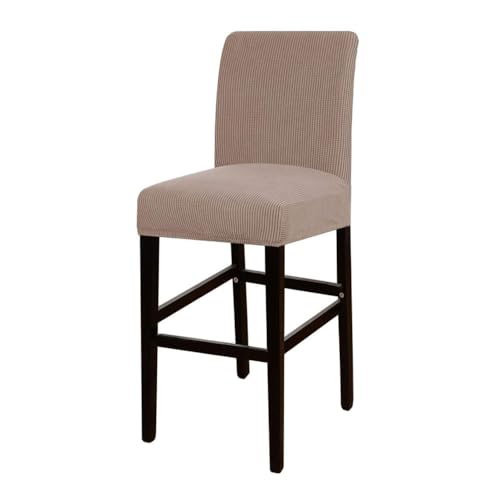 VVW&LIU Jacquard Bar Stuhlbezug Kurze Rückenlehne Barhocker Sitzbezüge Schonbezüge Hotel Bankett Esszimmer Kleine Größe Stuhl FA von VVW&LIU