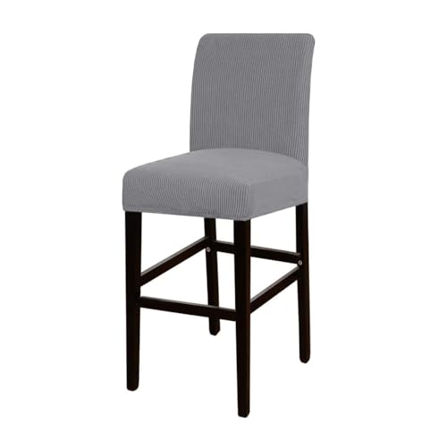 VVW&LIU Jacquard Bar Stuhlbezug Kurze Rückenlehne Barhocker Sitzbezüge Schonbezüge Hotel Bankett Esszimmer Kleine Größe Stuhl FA von VVW&LIU