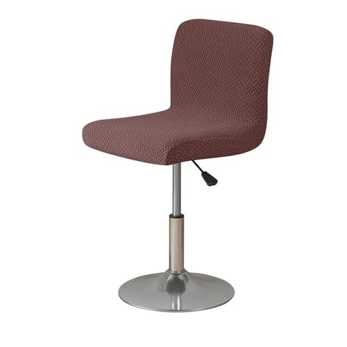VVW&LIU Jacquard Bar Stuhlbezug Kurze Rückenlehne Barhocker Sitzbezüge Schonbezüge Hotel Bankett Esszimmer Kleine Größe Stuhl FA von VVW&LIU