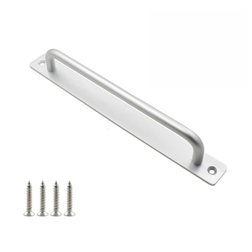 VVW&LIU Kein Lochen Fenster und Tür Aluminiumlegierung Griff Fenster Holztür Schiebetür öffnen Griff Möbel Hardware, Silber von VVW&LIU