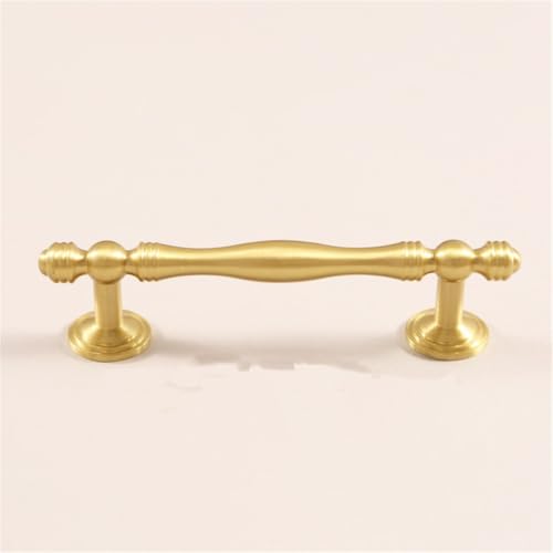 VVW&LIU Moderne Schlichtheit Möbelgriffe aus massivem Messing, goldene Griffe für Schränke und Schubladen, Kommoden, Kleiderschr von VVW&LIU