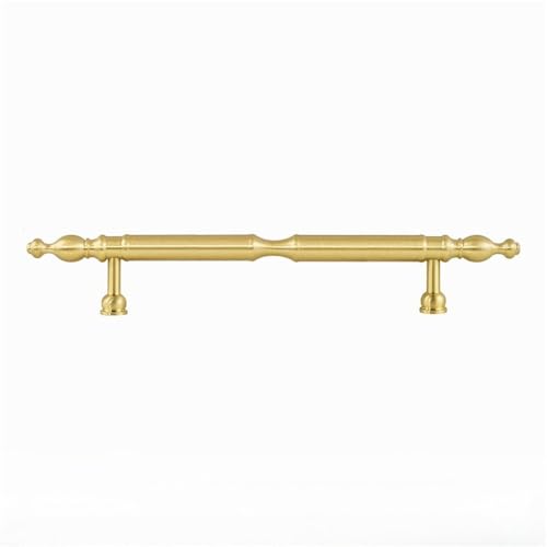 VVW&LIU Möbelgriffe aus massivem Messing, goldene Griffe für Kleiderschrank und Schublade, Küchenschrankgriffe, Beschläge, Gold, von VVW&LIU