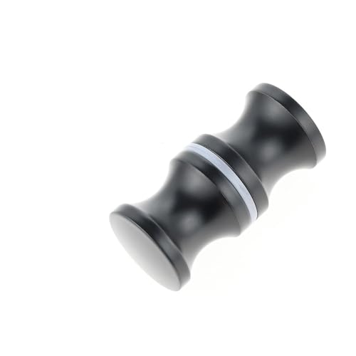 VVW&LIU Türgriff aus Aluminiumlegierung, schwarz/goldfarben, Einzelglastürknopf, Badezimmer, Duschkabine, doppelseitiger Griff, von VVW&LIU