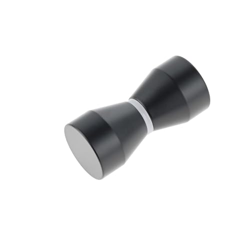 VVW&LIU Türgriff aus Aluminiumlegierung, schwarz/goldfarben, Einzelglastürknopf, Badezimmer, Duschkabine, doppelseitiger Griff, von VVW&LIU