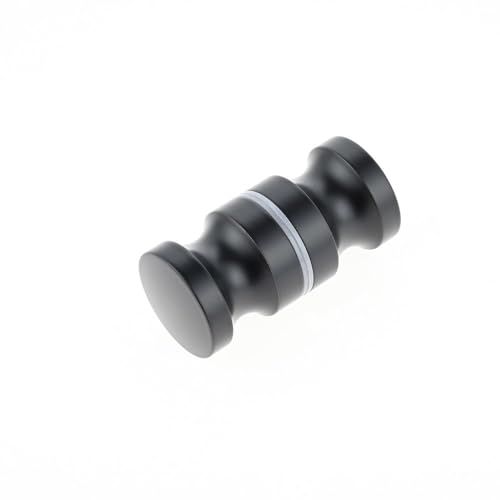 VVW&LIU Türgriff aus Aluminiumlegierung, schwarz/goldfarben, Einzelglastürknopf, Badezimmer, Duschkabine, doppelseitiger Griff, von VVW&LIU